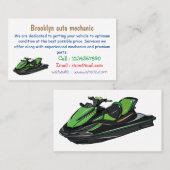 ジェットスキー漫画イラストレーション 名刺 (正面/裏面)