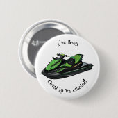 ジェットスキー漫画イラストレーション 缶バッジ (正面&裏面)