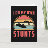 ジェットスキー私は自分のスタントジェットスキー水ジェットスキーをする カード (正面)