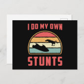 ジェットスキー私は自分のスタントジェットスキー水ジェットスキーをする ポストカード (正面/裏面)