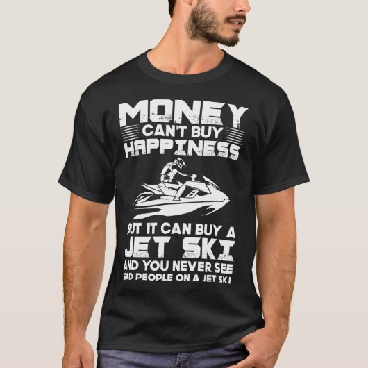 ジェットスキー お金で幸せは買えませんがジェットスキー Tシャツ (正面)