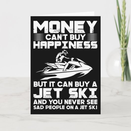 ジェットスキー お金で幸せは買えませんがジェットスキ カード (正面)