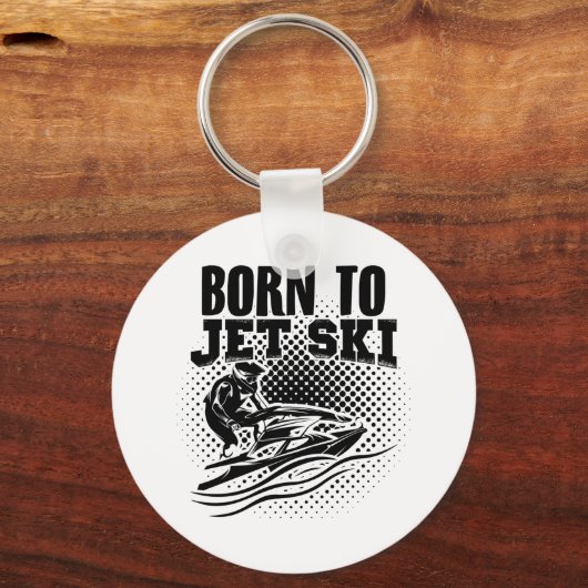 ジェットスキー |モーターボートジェットボートホビーシーギフトアイディア キーホルダー (正面)