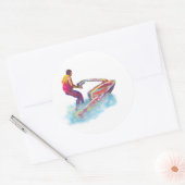 ジェットスキー ラウンドシール (封筒)