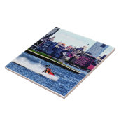 ジェットスキーbyコルゲートクロック タイル (側面)