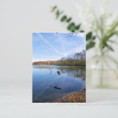 ジェットストリームの湖の反射 ポストカード (スタンド正面)