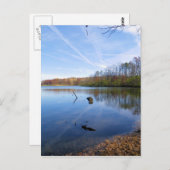 ジェットストリームの湖の反射 ポストカード (正面/裏面)