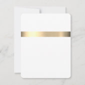 ジェットストリーム金箔素朴結婚式招待状 出欠カード (裏面)