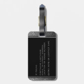 ジェットセッタートラベラーシルバーグリッタートラベルクイーン ラゲッジタグ (裏面縦)