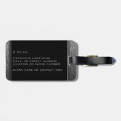 ジェットセッタートラベラーシルバーグリッタートラベルクイーン ラゲッジタグ (裏面横)