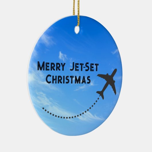 ジェットセメリーットクリスマスオーナメント – スカイ セラミックオーナメント (右)