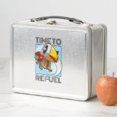 ジェットパックのおもしろい亀の漫画を再燃させる時間 メタルランチボックス (インサイチュ)