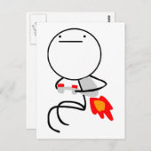 ジェットパックガイ ポストカード (正面/裏面)