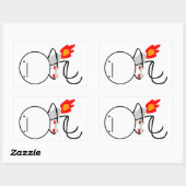 ジェットパックガイ 長方形シール (シート)