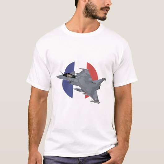 ジェットフランスの戦闘機 Tシャツ (正面)