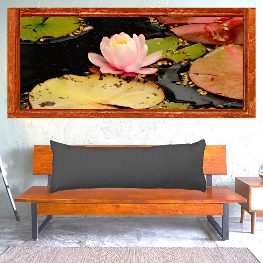 ジェットブラック無地のカラー枕 ボディピロー