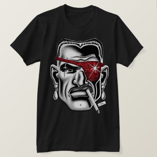ジェットラテックス™ / 曲がった鼻 Tシャツ (デザイン正面)