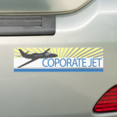 ジェット企業の航空機 バンパーステッカー (車上)