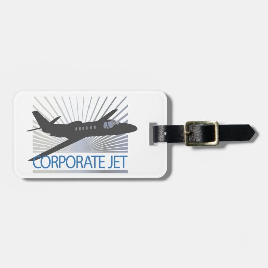 ジェット企業の航空機 ラゲッジタグ (正面横)