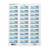 ジェット企業の航空機 ラベル (フルシート)