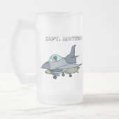 ジェット及びパイロット フロストグラスビールジョッキ (左)