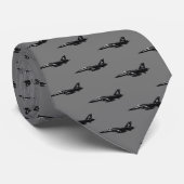 ジェット戦闘機の航空機パターンブルー ネクタイ (ロール)