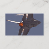 ジェット戦闘機の飛行機 名刺 (裏面)
