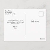 ジェット戦闘機飛行機ファンゴー航空誕生日 ポストカード (裏面)