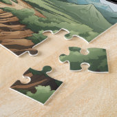 ジェット戦闘機 ジグソーパズル (側面)