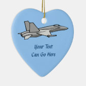 ジェット戦闘機F18ホーネット飛行機飛行機パイロットデザイン セラミックオーナメント (右)