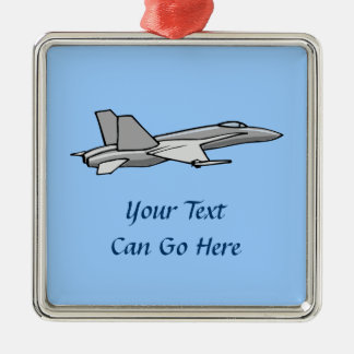 ジェット戦闘機F18ホーネット飛行機飛行機パイロットデザイン メタルオーナメント