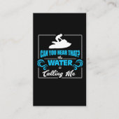 ジェット機のスキーギフトのアイディアは水Jetskiのティーを呼んでいます 名刺 (正面)