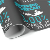 ジェット機のスキーギフト-休暇旅行のビーチの週末 ラッピングペーパー (ロールコーナー)