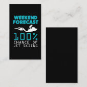 ジェット機のスキーギフト-休暇旅行のビーチの週末 名刺 (正面/裏面)