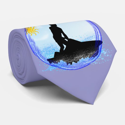 ジェット機のスキー夢 ネクタイ (ロール)