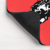 ジェット機のスキー大きいジャンプ マウスパッド (コーナー)