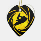 ジェット機のスキーSOL セラミックオーナメント (左)