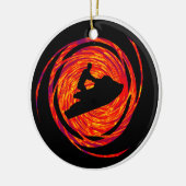 ジェット機のスキーSTYLEEEE セラミックオーナメント (左)