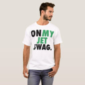ジェット機のスワッグ(白い) Tシャツ (正面フル)
