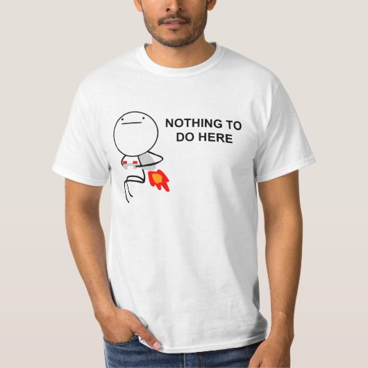 ジェット機のパックの人 Tシャツ (正面)