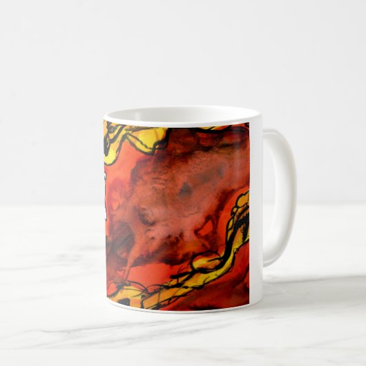 ジェット機のパックのpeapod猫 コーヒーマグカップ (正面右)