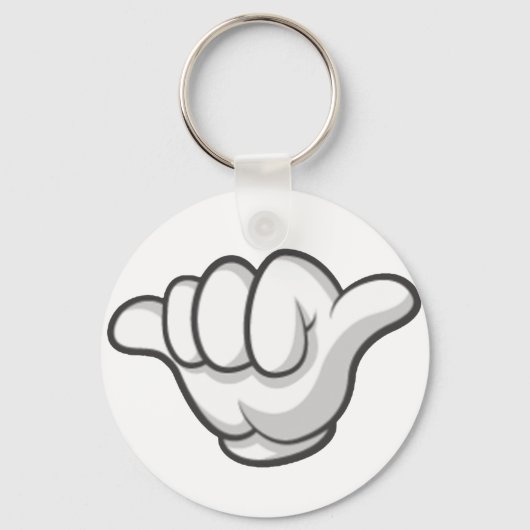 ジェット機のライフハンド キーホルダー (正面)