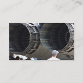 ジェット機の大きいエンジン 名刺 (裏面)