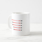 ジェット機の最高速度: 空軍戦闘機 コーヒーマグカップ (正面左)