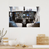 ジェット機コックピット ポスター (キッチン)