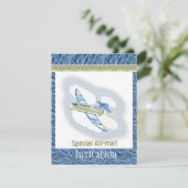 ジェット機パーティの招待状 招待状 (スタンド正面)