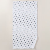 ジェット機飛行機飛行機 ビーチタオル (正面)