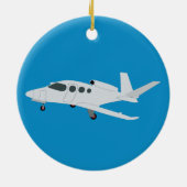 ジェット機 セラミックオーナメント (裏面)