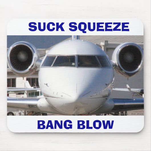 ジェット機 マウスパッド (正面)