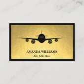 ジェット機 名刺 (正面)